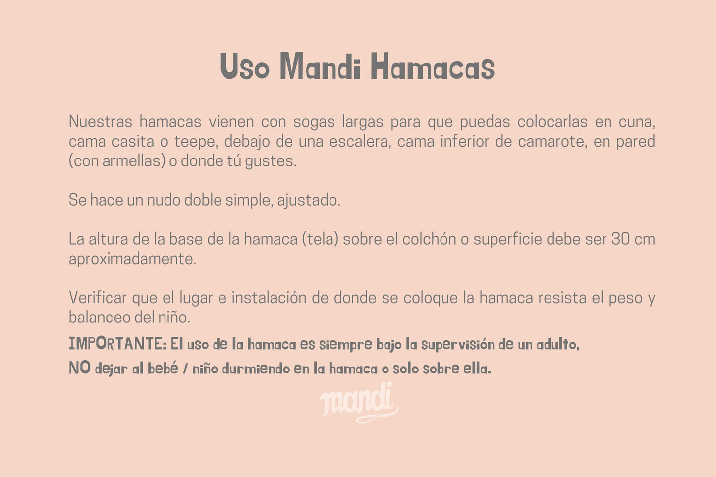 Hamaca para Bebé - Gris