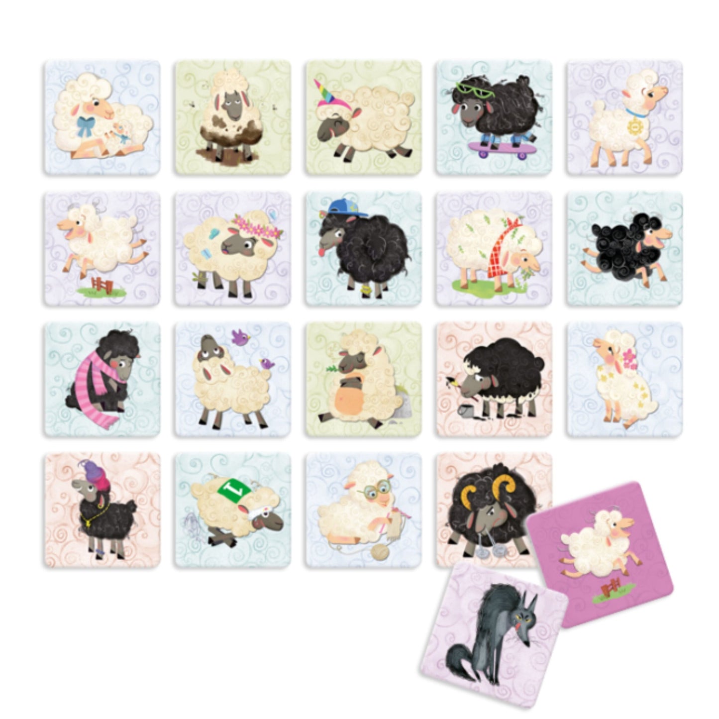 Risky Memo Juego de Memoria - Cuidado con El Lobo