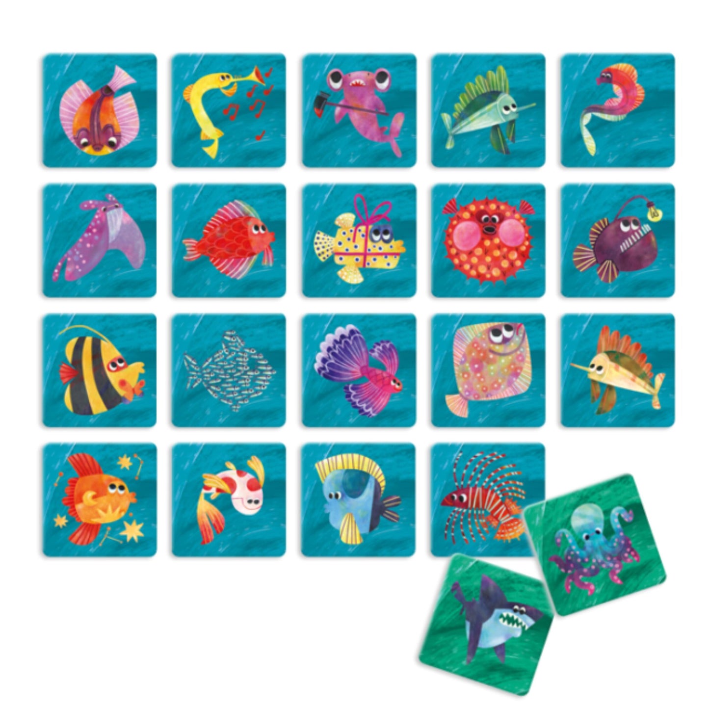 Risky Memo Juego de Memoria - Cuidado con el Tiburón