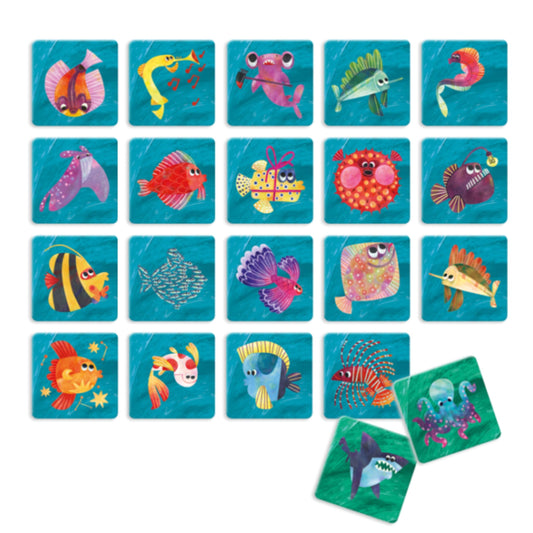 Risky Memo Juego de Memoria - Cuidado con el Tiburón