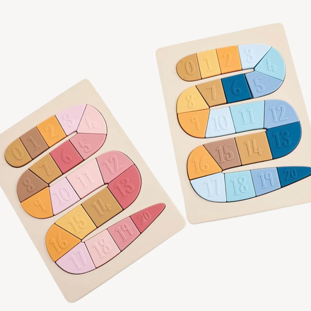 Rompecabezas Numbers - Rosados