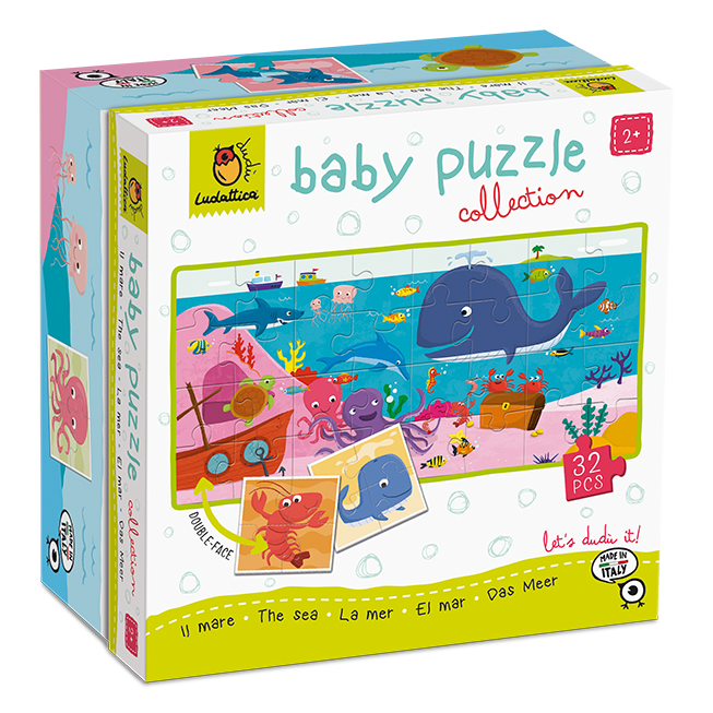 Baby Puzzle Rompecabezas Gradual de Doble Cara - El Mar