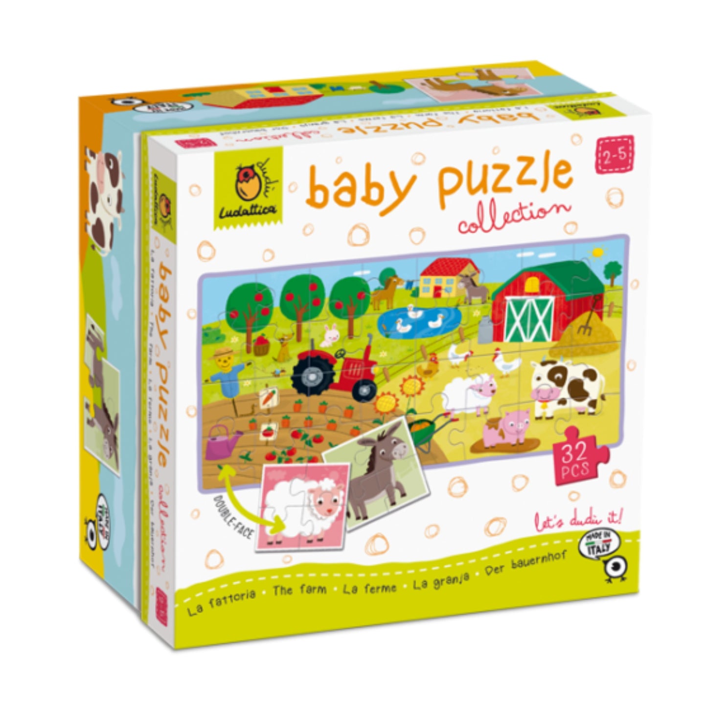 Baby Puzzle Rompecabezas Gradual de Doble Cara - La Granja