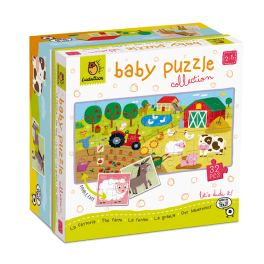 Baby Puzzle Rompecabezas Gradual de Doble Cara - La Granja