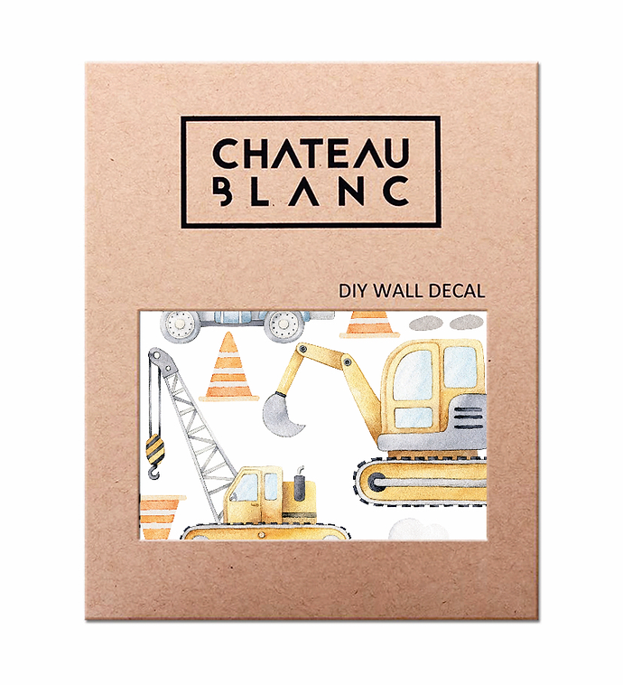 Wall decal xl - Construction trucks