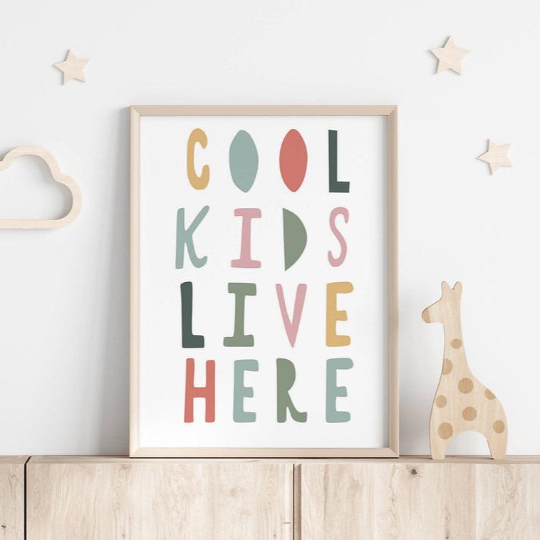 Cuadro Cool Kids Live Here