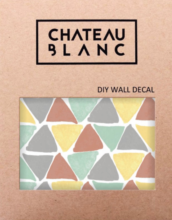 Wall Decal XL - Triangles Pastel Diy