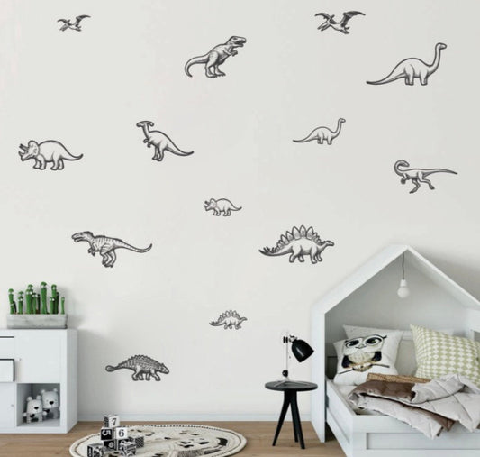 Wall Decal Xl - Dino B&W 2.0