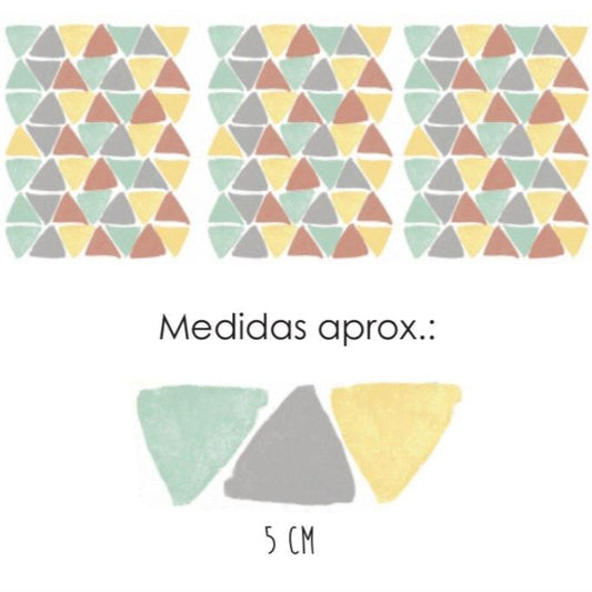 Wall Decal XL - Triangles Pastel Diy