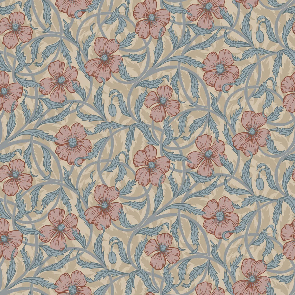Wallpaper Infantil Poppy Beige