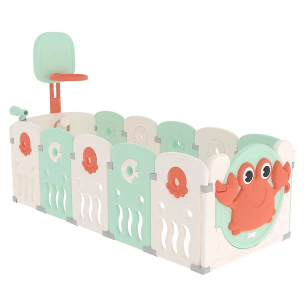 Corral Corralito Ocean 14 Paneles - Mint & White