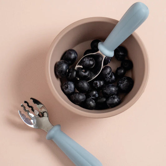 Set Cubiertos Tenedor y Cuchara - Sky Blue