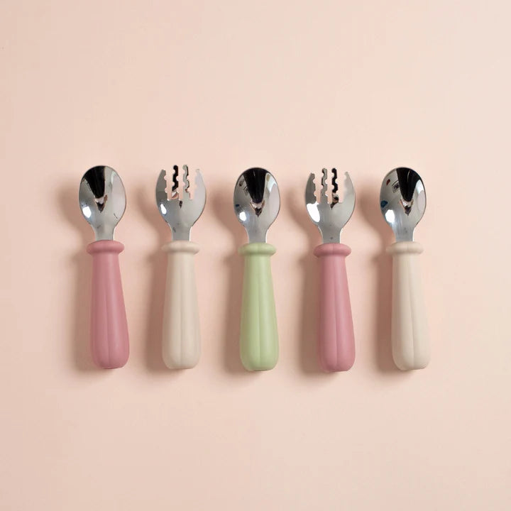 Set Cubiertos Tenedor y Cuchara - Pink