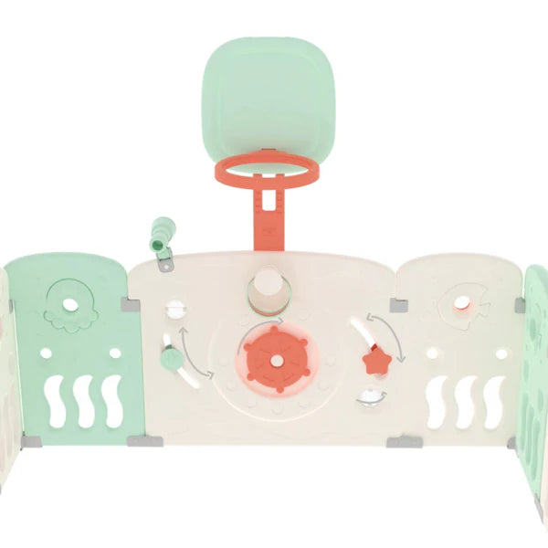 Corral Corralito Ocean 14 Paneles - Mint & White