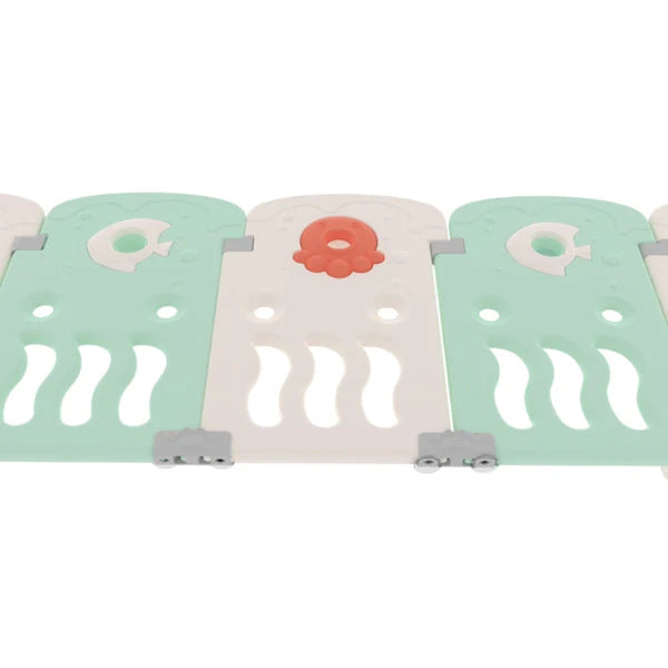 Corral Corralito Ocean 14 Paneles - Mint & White