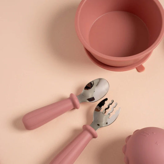 Set Cubiertos Tenedor y Cuchara - Pink