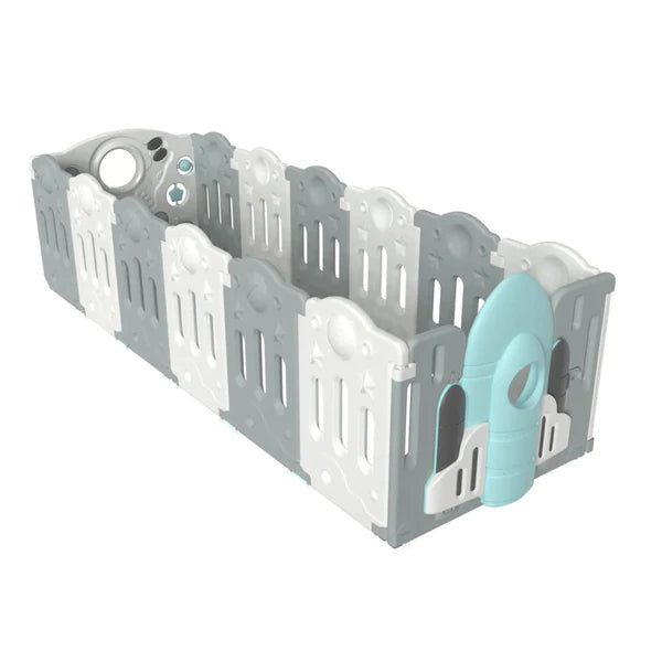 Corral Corralito Rocket 14 Paneles - Gray & White