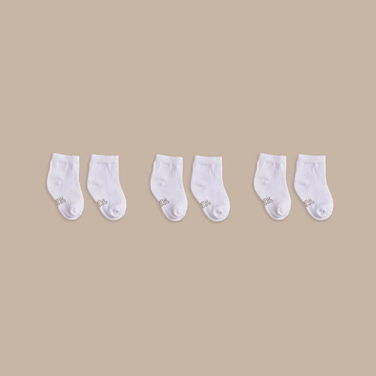 Stay on Socks Medias Blancas Pack x3