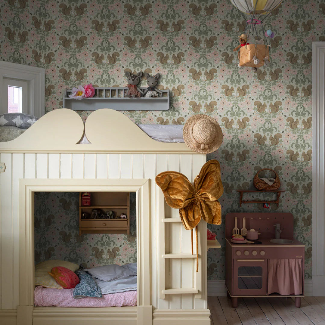 Wallpaper Kurre Pink Woodland Midbec