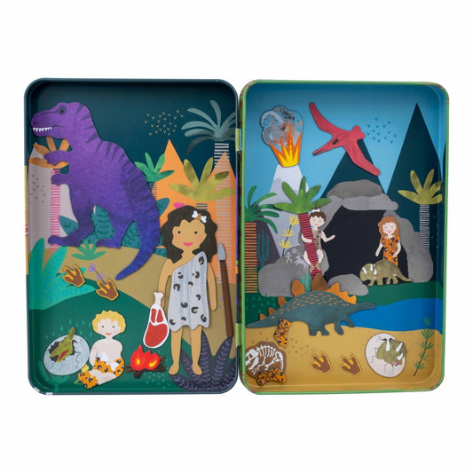 Juego Magnético en Lata Dinosaurios