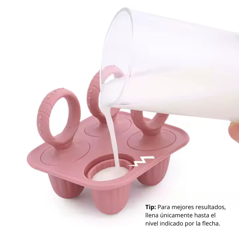 Molde Mini Helados - Powder Rose