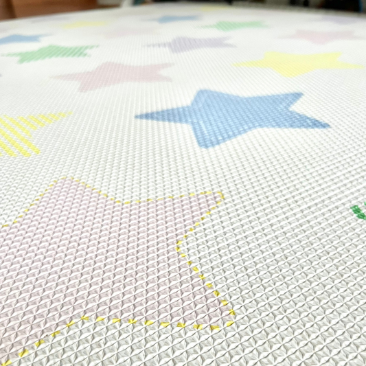 Alfombra de Juego - Playmat con Estrellas Grandes Multicolor