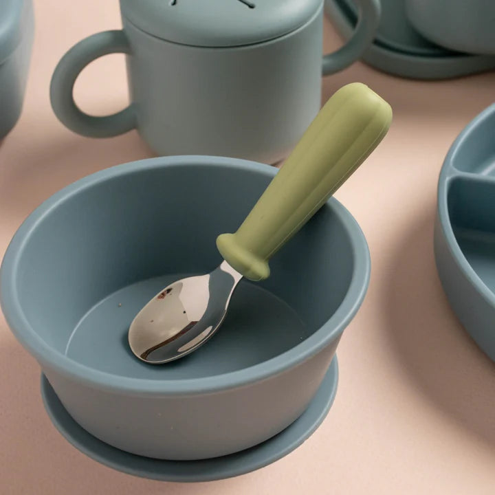 Set Cubiertos Tenedor y Cuchara - Pistacho