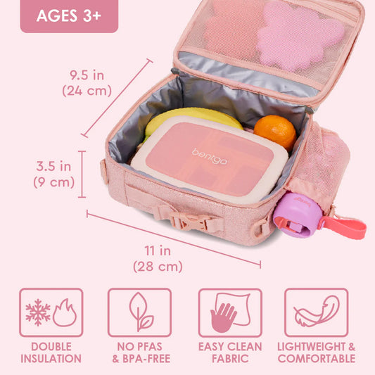 Porta Lonchera Bentgo Kids - Rosa Brilloso
