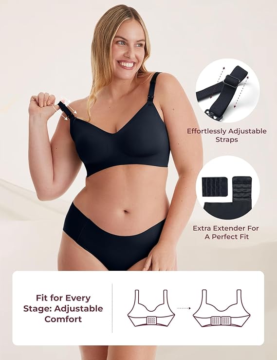 Brasier de Lactancia Ultra Suave Black