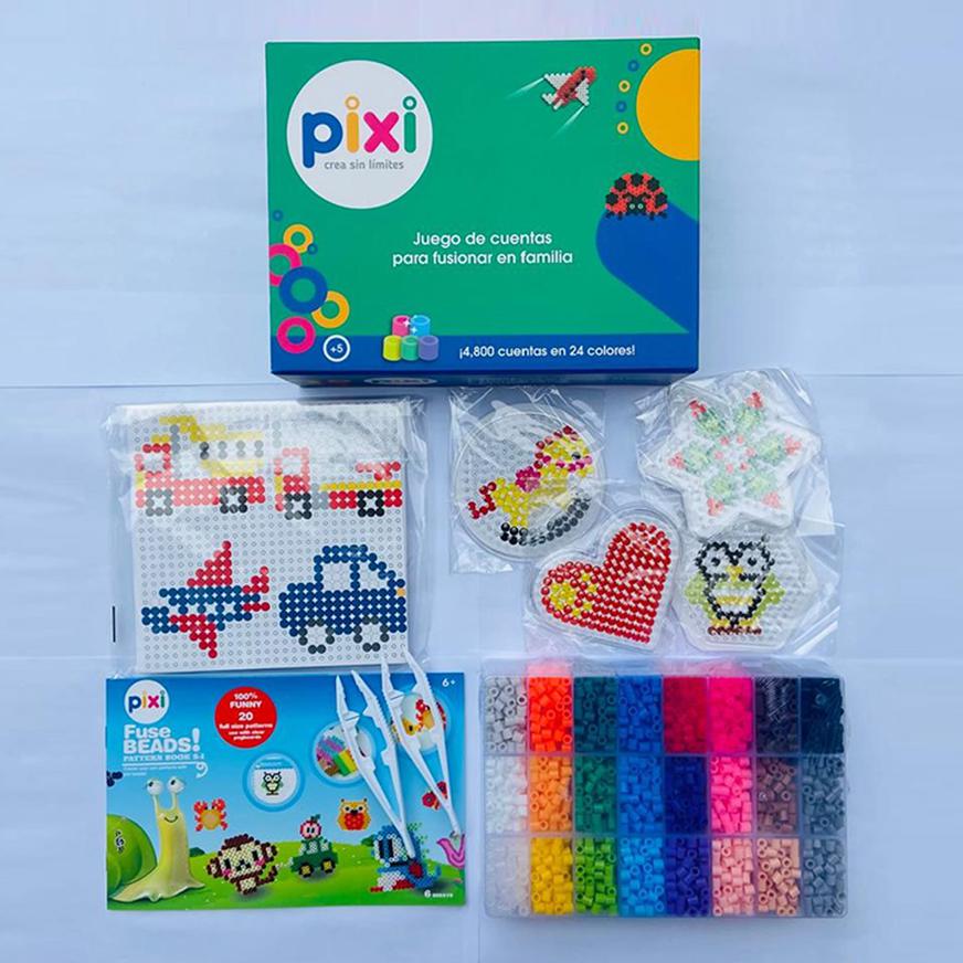 Caja Pixi 24 Colores x 4,800 Cuentas