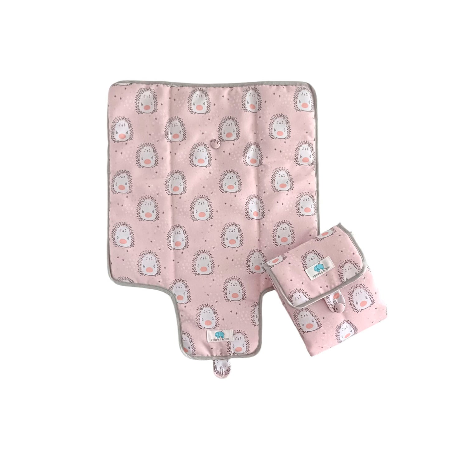 Cambiador de Pañal Portátil Erizo Rosa