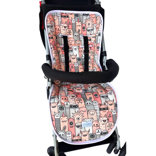 Colchoneta de Coche - Monsters and Friends Pink