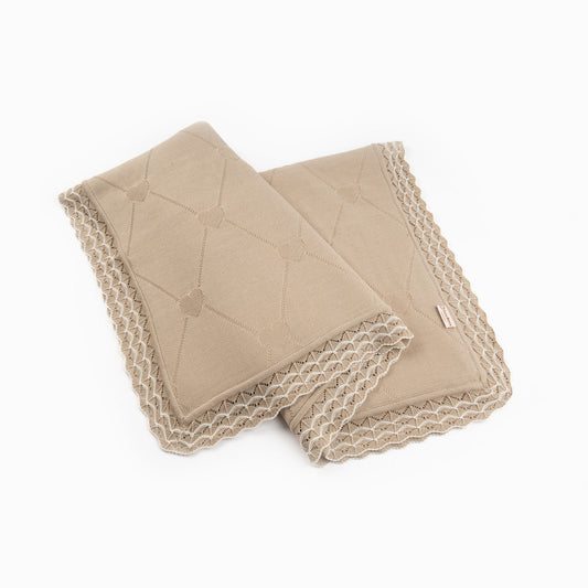 Mantita Corazón Beige