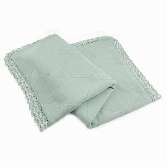 Mantita Corazón Verde Jade