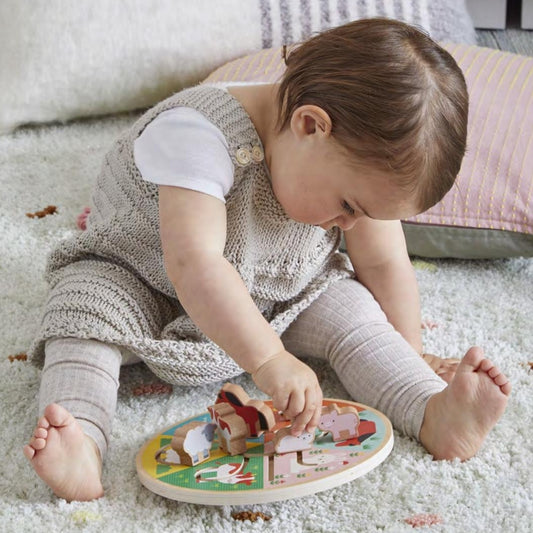 Farm Animals - Laberinto Deslizante de Madera