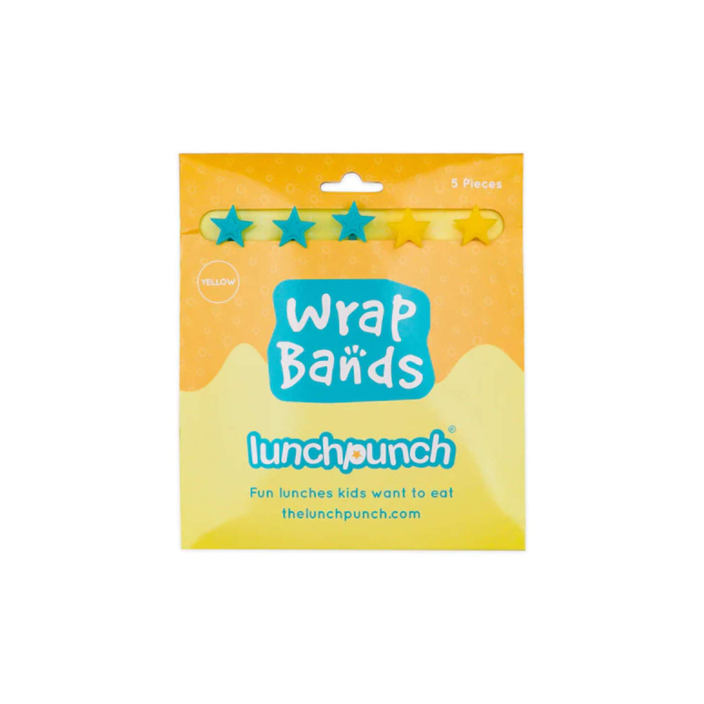 Lunch Punch Silicone Wrap Bands - Yellow