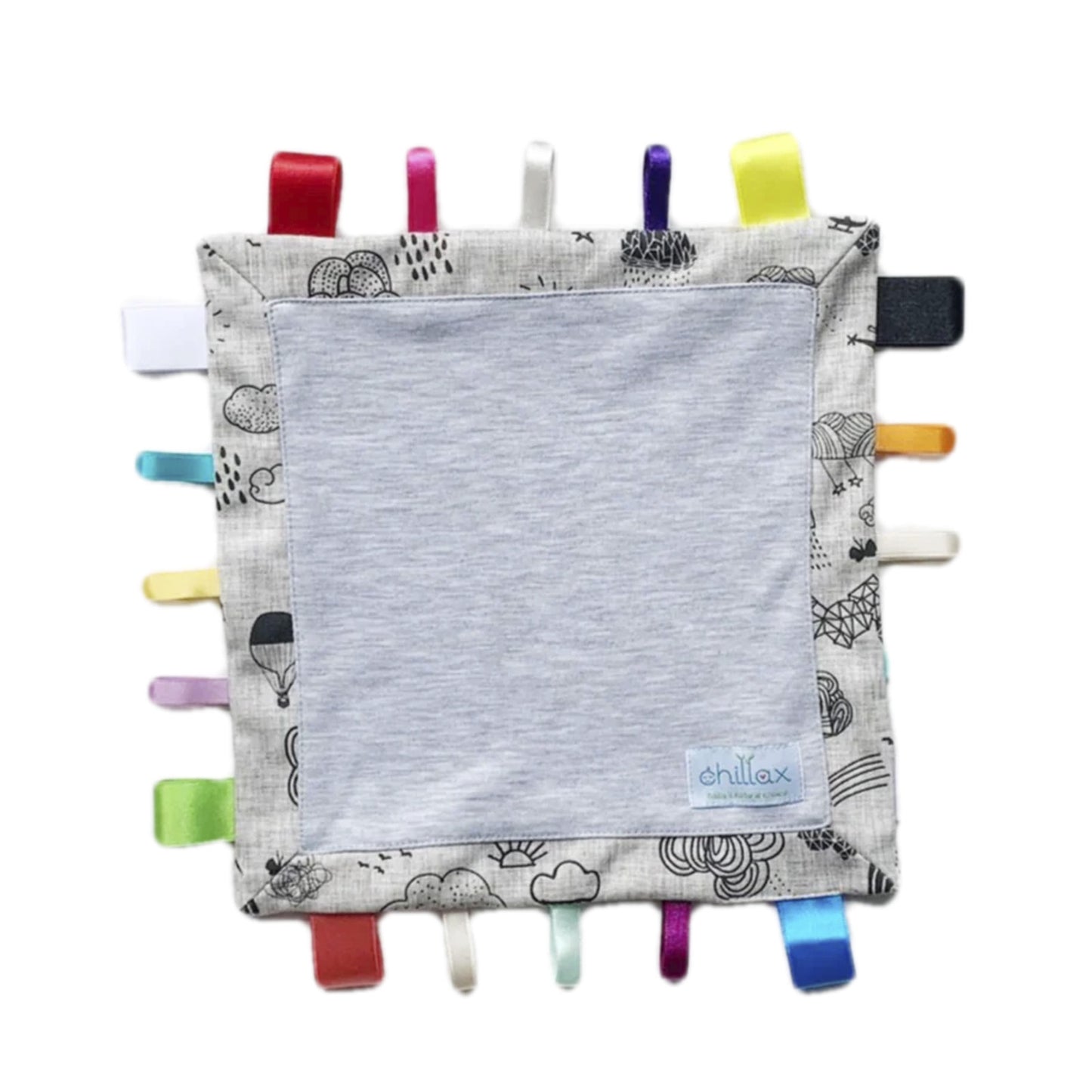 Manta Apego Sensorial - Grey Clouds