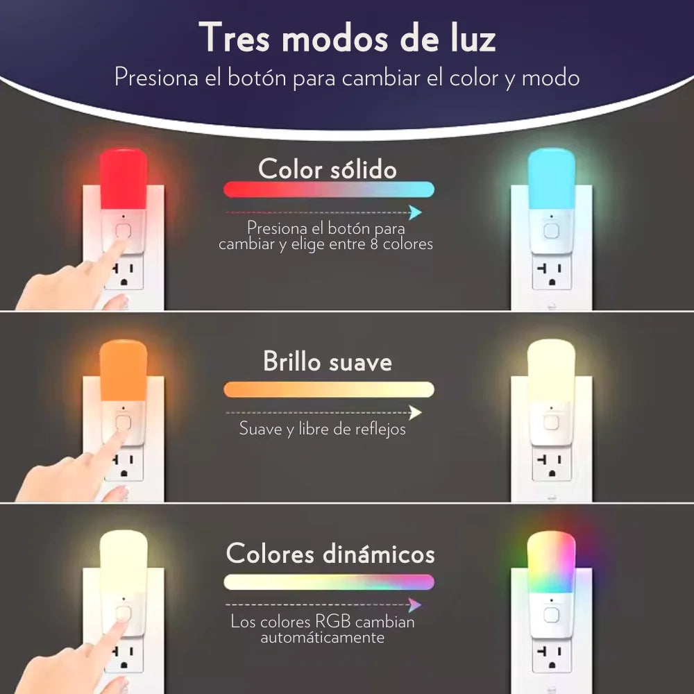 Luz Nocturna con Control Remotoa