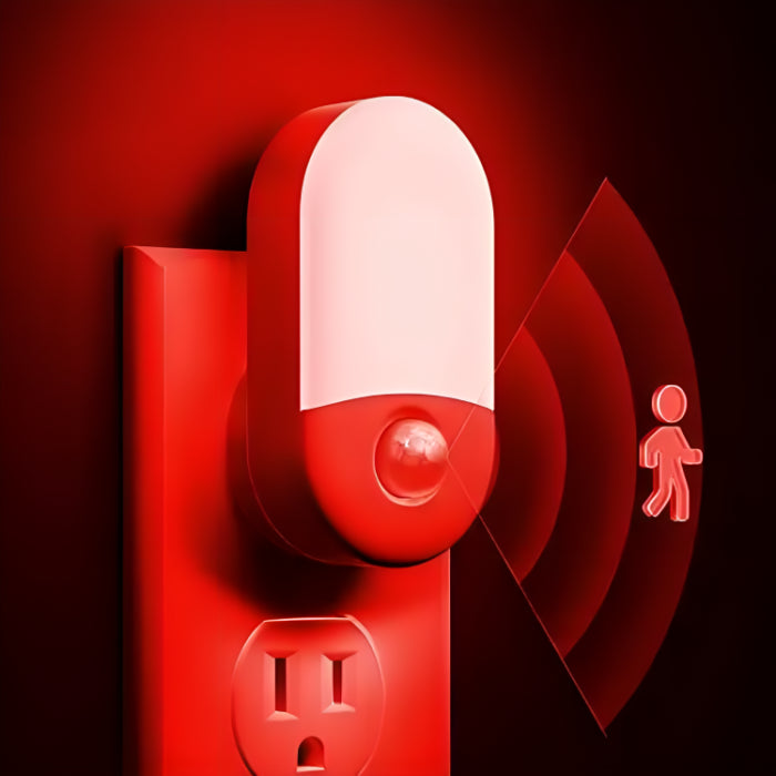 Luz Roja con Sensor de Movimiento