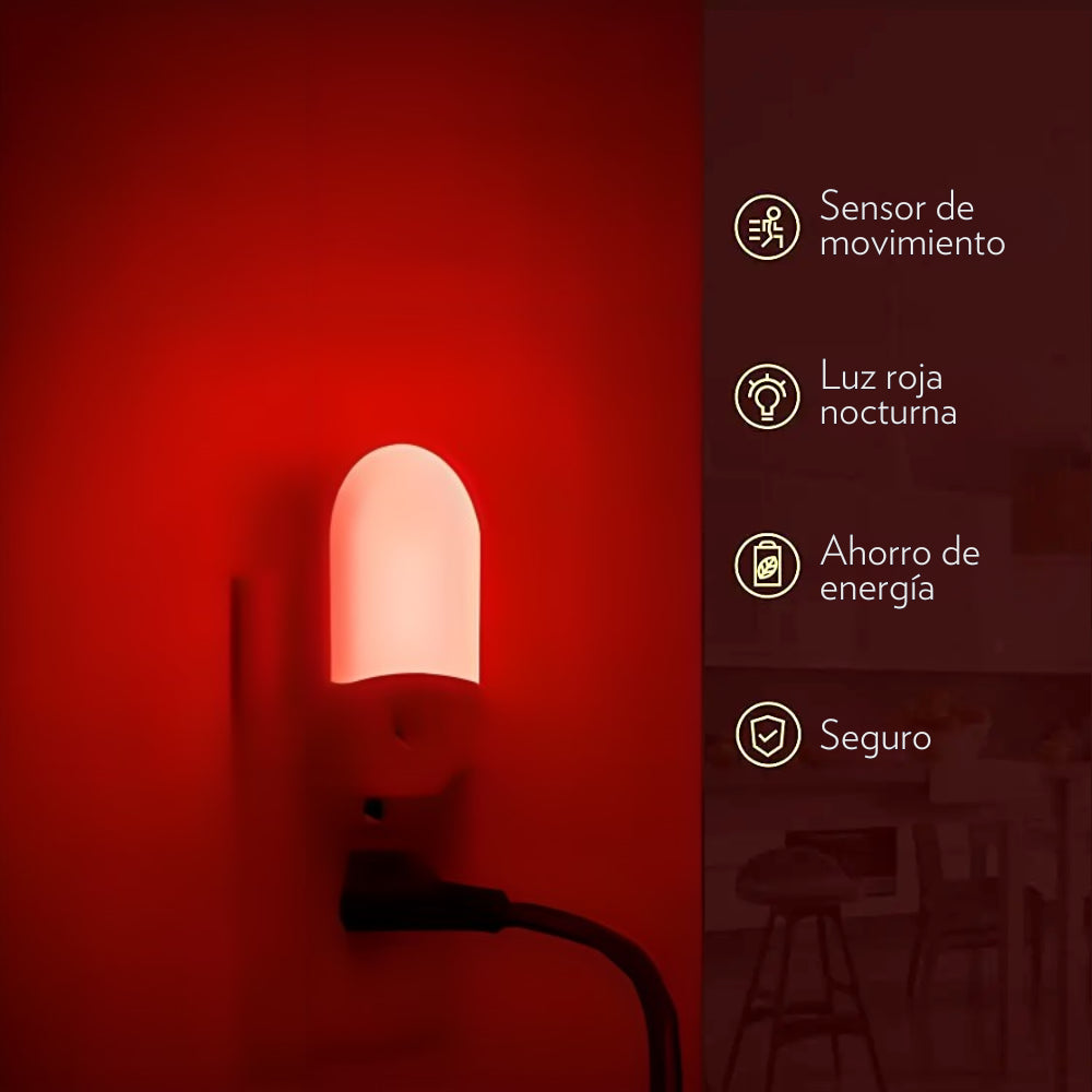 Luz Roja con Sensor de Movimiento