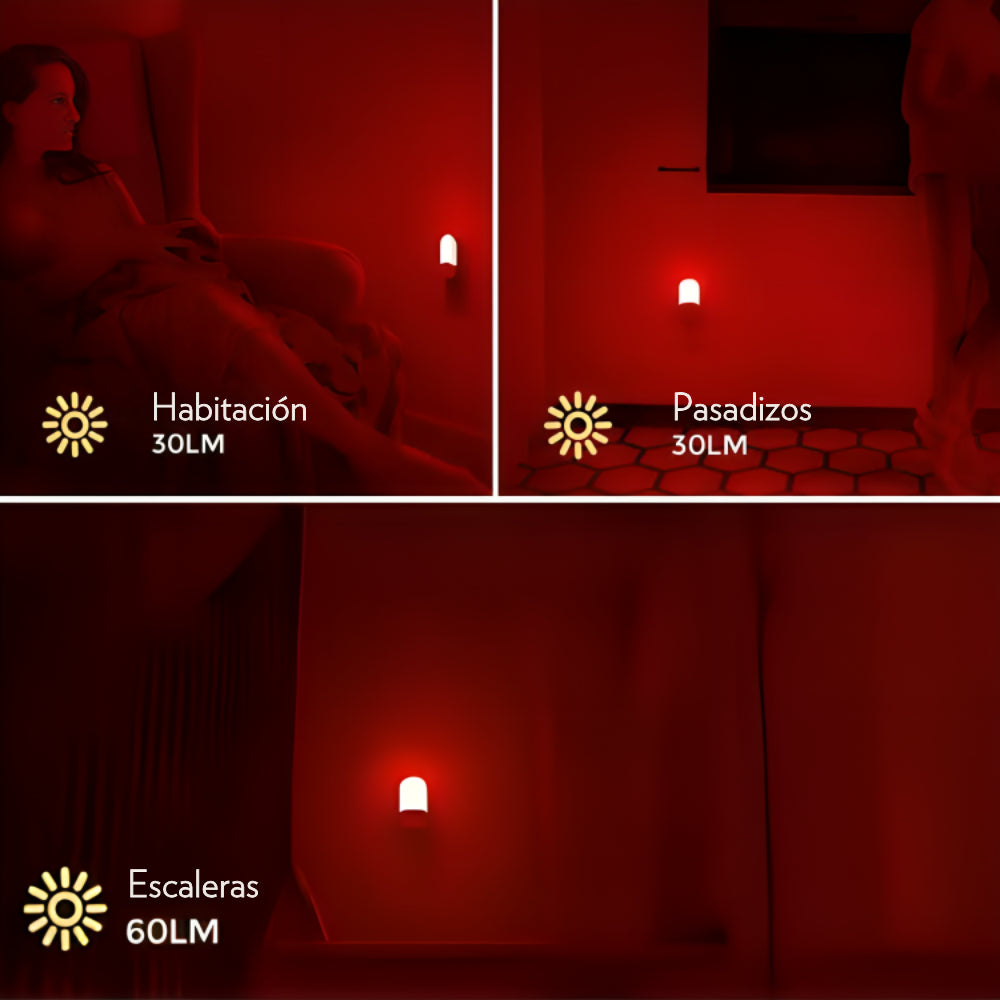 Luz Roja con Sensor de Movimiento