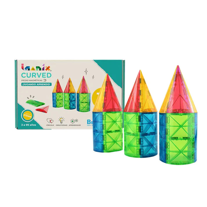 Imanix - Set de 8 Piezas Curvas