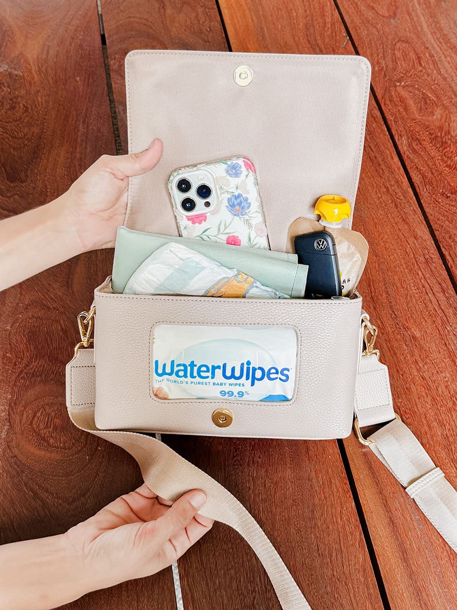 Cartera para Wipes Cuero Vegano - Negro
