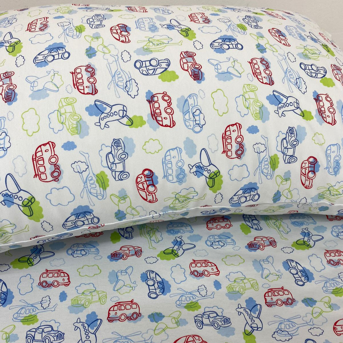 Set de Sábanas Aviones y Autos 1.5 Plz