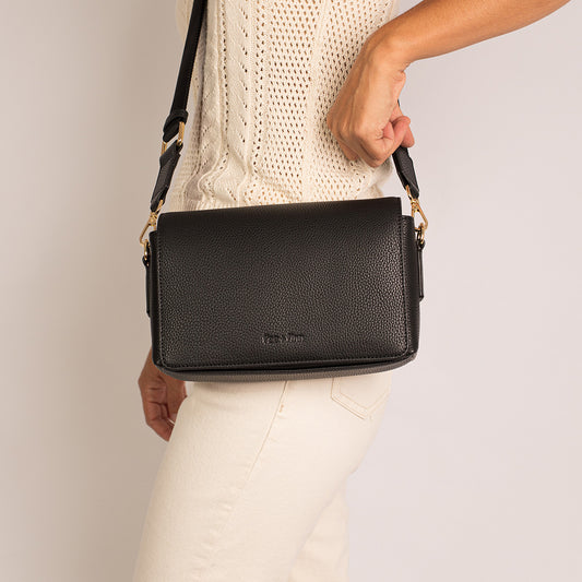Cartera para Wipes Cuero Vegano - Negro