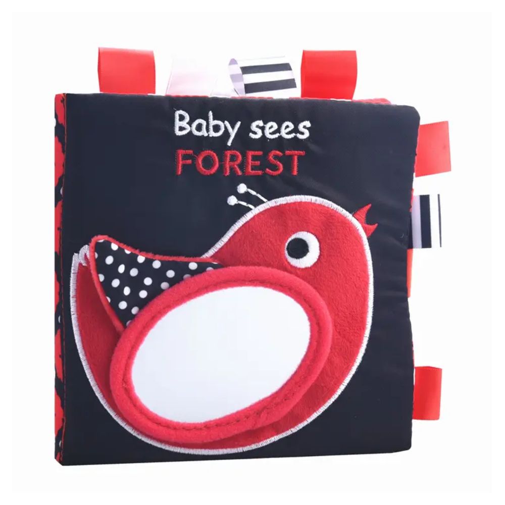 Libro Sensorial Rojo y Negro - Forest