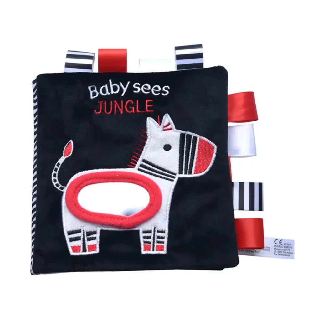 Libro Sensorial Rojo y Negro - Jungle