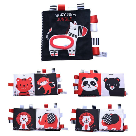 Libro Sensorial Rojo y Negro - Jungle