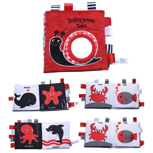 Libro Sensorial Rojo y Negro