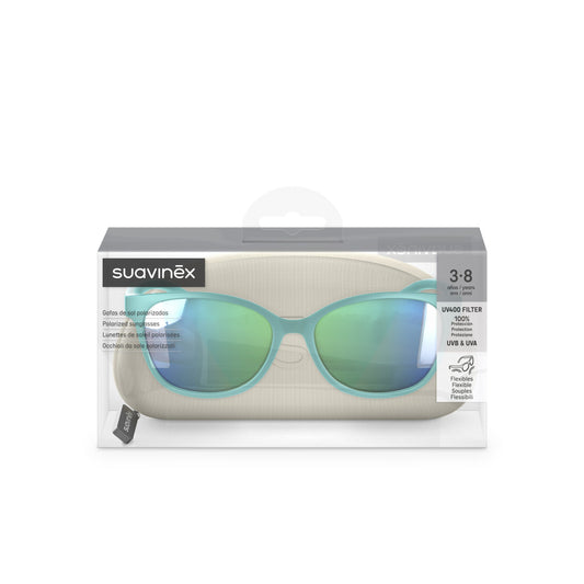 Lentes de Sol Cuadrados - Verdes - 3 a 8 Años